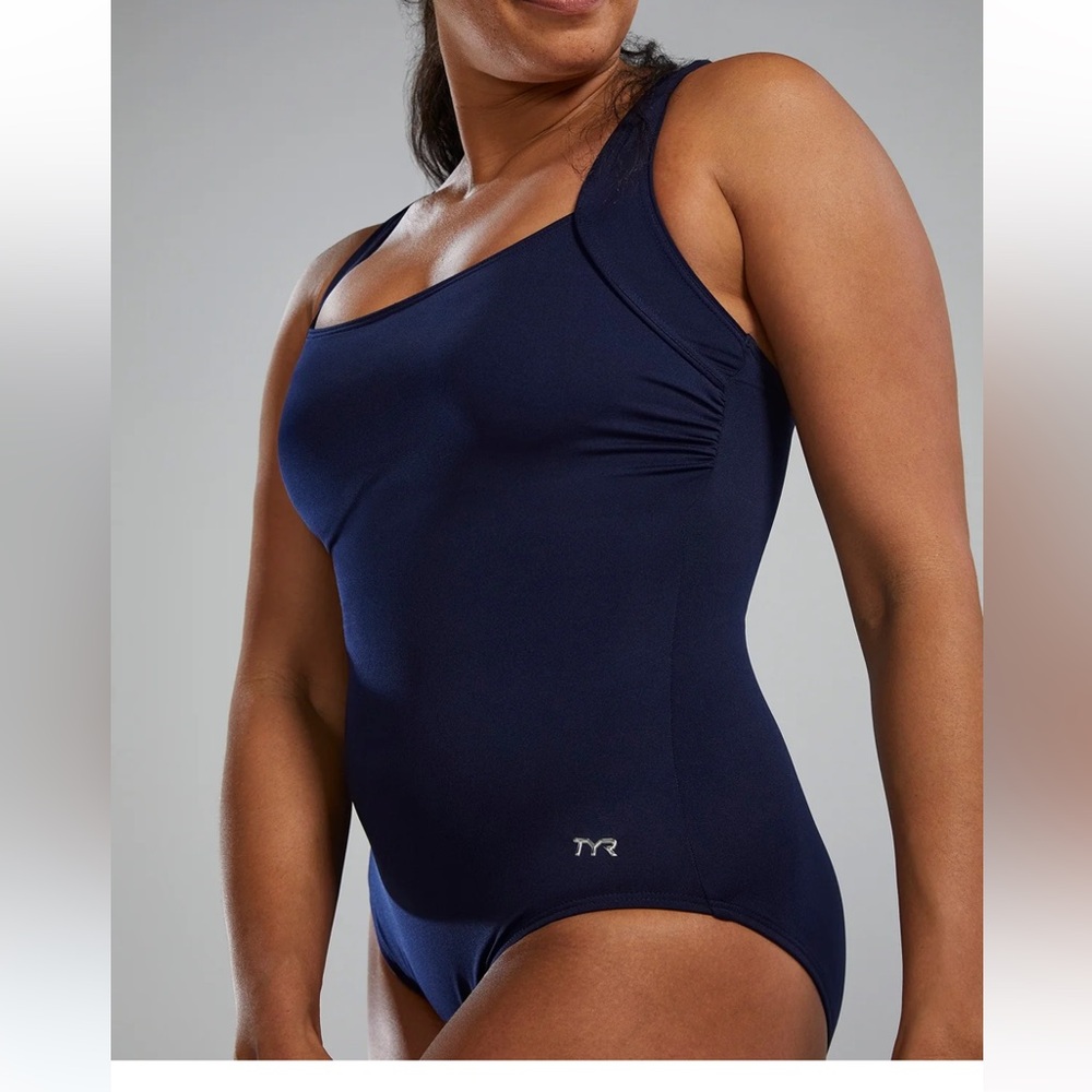 TYR Navy Blue Swimsuit Size 22 control fit